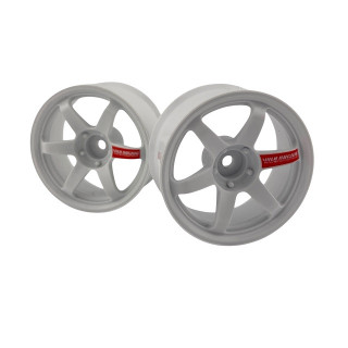 TE37 Sports WHEEL ハイトラクションtype オフセット8 ホワイト [LWH-0308WHa]