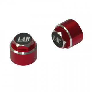 Wheel Cap Red Nut Black logo [LP-043]