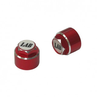 Wheel Cap Red Nut White logo [LP-044]