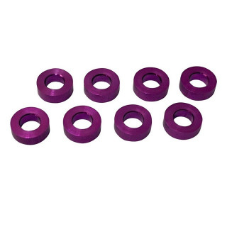 軽量アルミセッティングスペーサー パープル M3用 厚さ1.5mm [TP-43215]