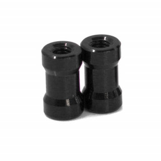ラウンドシェイプアルミポスト10mm(black/2pcs) [0837-FD]