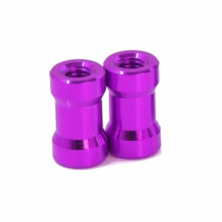 ラウンドシェイプアルミポスト10mm(purple/2pcs) [0839-FD]