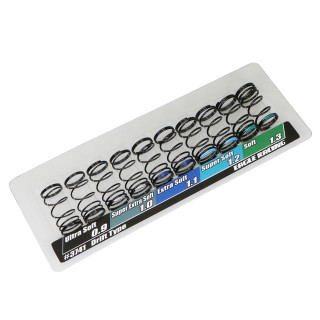 1/10不等ピッチスプリングセット ドリフト用BK (5種各2本) [EG-3741U3-BK]