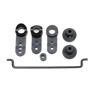 Works'91 TeamSpec用 サーボセイバー/ウイングマウント(ブラック) [YZ-202B]