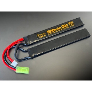 ガン用Li-Po 7.4V1200mAh SOPMODミニコネクター [LBB01]