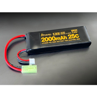 ガン用Li-Po 7.4V2000mAh ミニコネクター [LBB02]