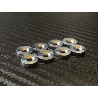 高精度アルミシム3x9x2.0mmシルバー(皿加工/8個入) [MI-AL39S-2.0S-C]