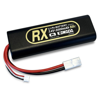 KAWADA Rケース・リポ7.4V3000-50Cタミヤコネクター [LBA240]