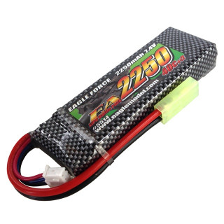 EA2250 7.4V 40C+α Li-Poバトルパック ミニSタイプ [EG-5514U]