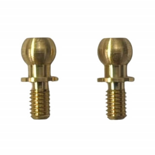真鍮ピロボール Φ4.8 (S) 首上4.0mm/ネジ部5.0mm 2個入 [ET-086]