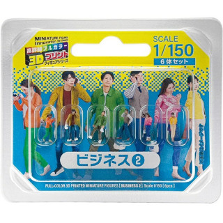 takeda 1/150 ジオラマ人形 3Dフルカラー 6体入り コンセプトシリーズ  ビジネス2 [55-0100]