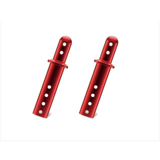 アルミボディマウントキャップM(タミヤ用/レッド) [TGE-138R]