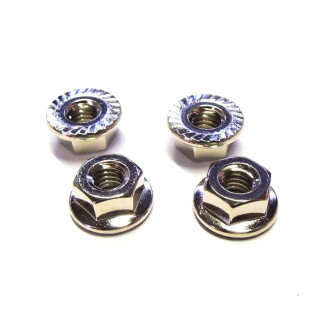 M4真鍮セレート付フランジナット [M-M4FNBN]