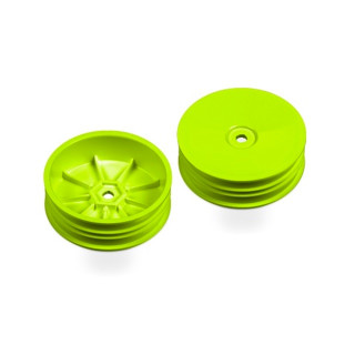 フロントスリムエアロディスクホイル イエロー(2pcs) ナローオフセット [329914Y#3]