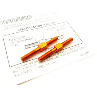 アルミターンバックルセット M3×30 (Orange)  2pcs [HS-48540B]