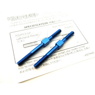 アルミターンバックルセット M3×40 (Y-Blue)  2pcs [HS-48551B]