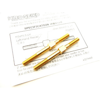 アルミターンバックルセット M3×40(Gold) 2pcs [HS-48555B]