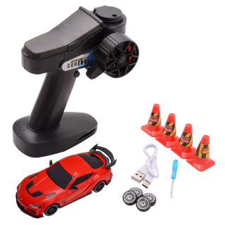 【予約】 APECAR 1/43 RC ドリフトカー スープラ レッド *SP4301-RD