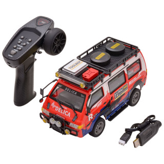 【予約】 APECAR 1/24 4WD RCカー デリカ レッド *JXC5813B-R
