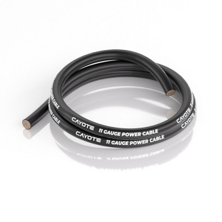 CAYOTE 11AWG スリムシリコンワイヤー 1M ブラック 外径4.5mm  [CYECW05]