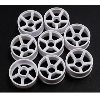 プラスチックナローリムセット ホワイト8.5x20mm(0/+1/+1.5/+2) Mini-ZRWD [WL-0184WT]
