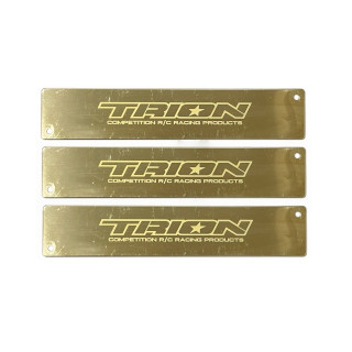 ツーリングカー用真鍮ウエイトスーパーナロー3枚 (約138x27x1mm/約30g) [TE-TWSN3P]