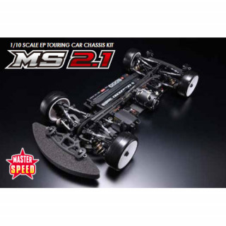 【予約】 マスタースピード 『MS2.1』 組み立てシャーシキット グラファイトシャーシ仕様 *MSR-021