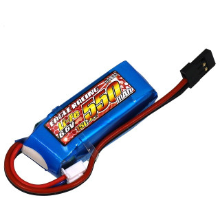 ワークスレシーバーパック Li-Fe 550mAh 6.6V 15C+α 単四俵タイプ [EG-3833U3]
