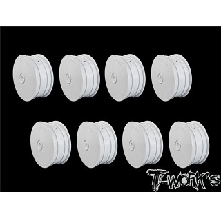4WD用フロントホイール･ホワイト アソシ/ヨコモ用8ｹ [TE-218-BW-8]