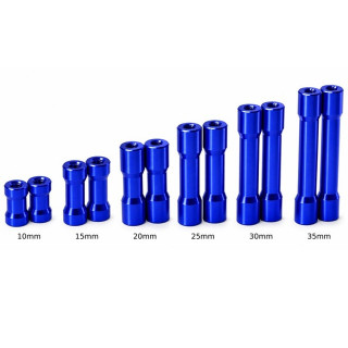 ラウンドシェイプアルミポスト10mm (blue/2pcs) [0872-FD]